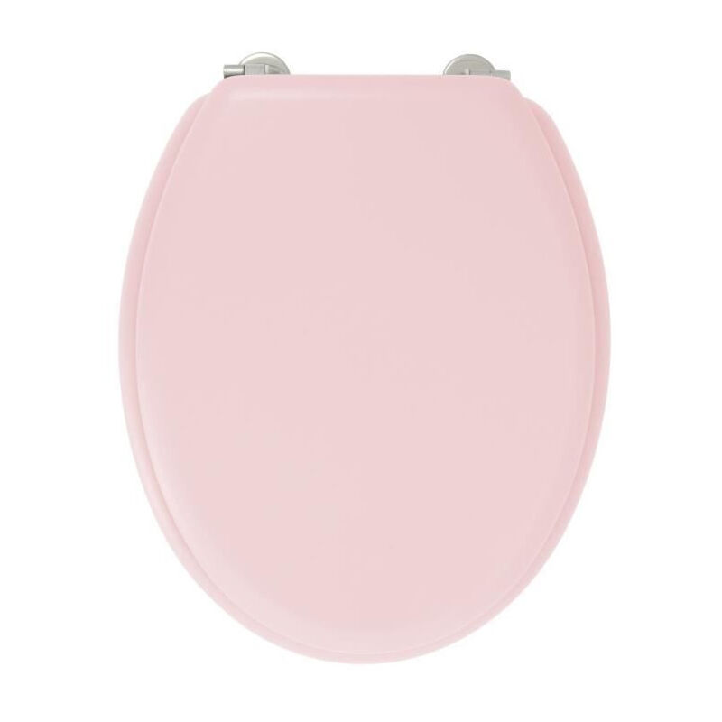 Gelco - design Abattant wc Dolce - Charnieres inox - Bois moule - Rose crystal