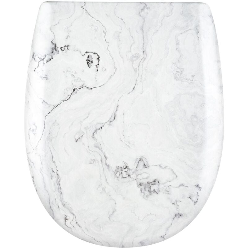 Olfa - Abattant déclipsable à marbrures Gris clair 38x49.5 cm