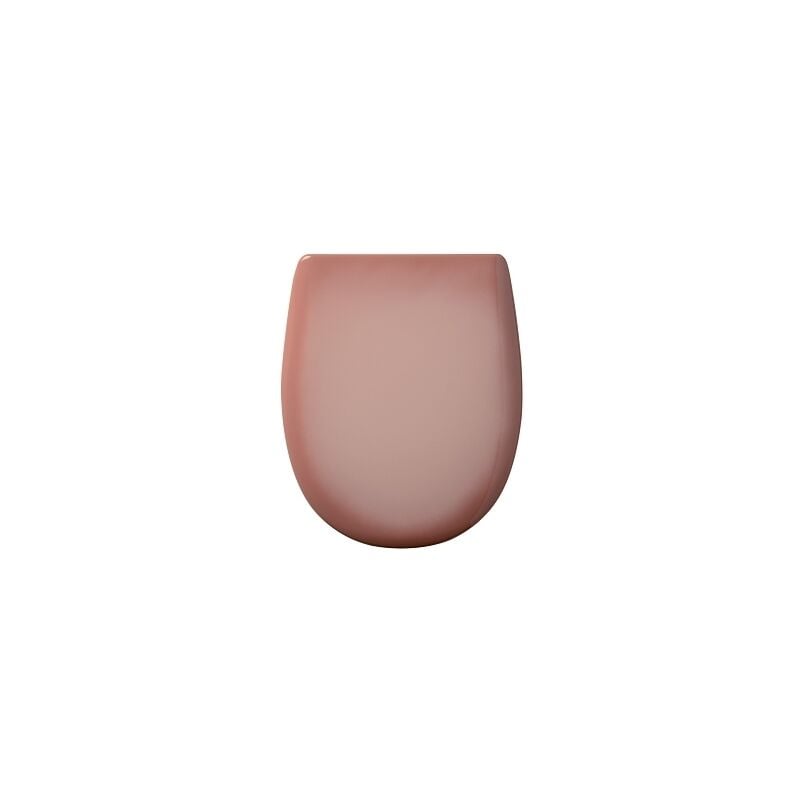 Abattant double OLFA descente assistée - Effet jaspé Rose Clair 45x36.5 cm
