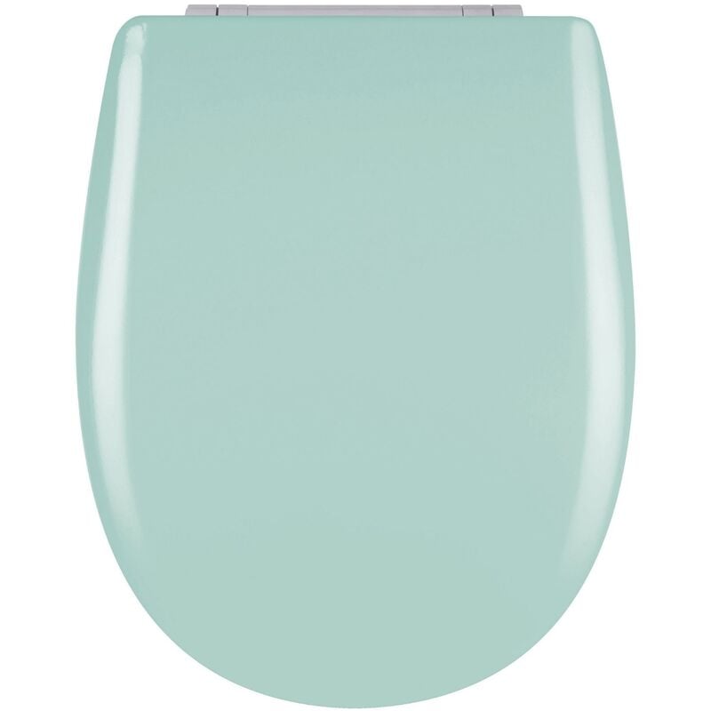 Homemaison - Abattant easy clip avec descente assistée uni Turquoise 36x46.5 cm