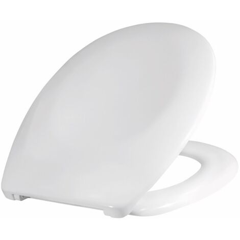 Siamp – Abattant WC thermodur Esterel Classic blanc – Fixation standard – Résistant aux chocs – Dimensions 369x451mm