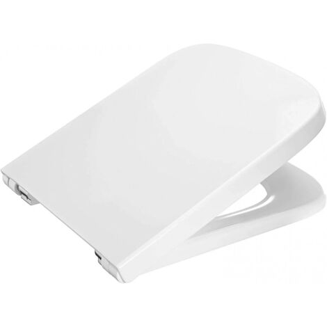 Roca – Abattant WC avec frein de chute silencieux – Double épaisseur – Largeur 360 mm – Longueur 660 mm – Fixation 160 mm - a801782004