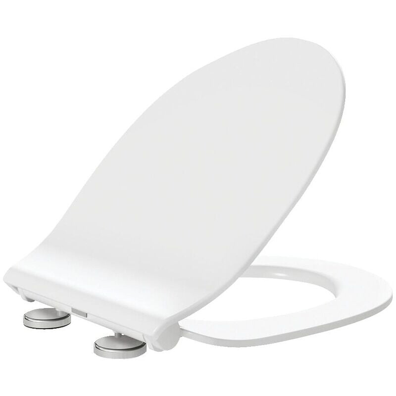 Dubourgel - Abattant à frein de chute Fusion extra plat blanc - bemis