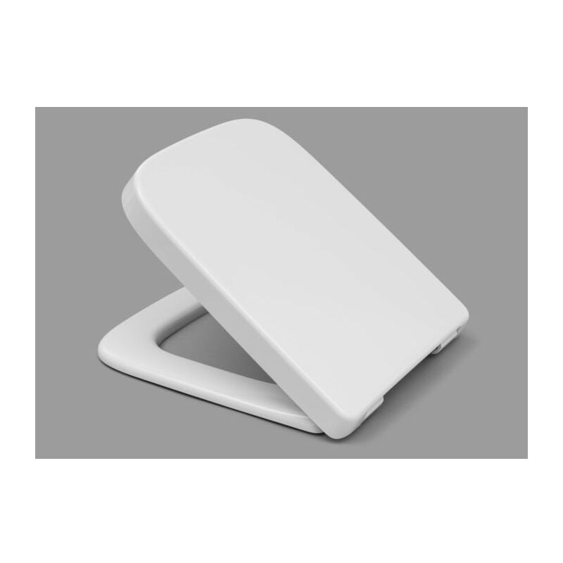 Le Sanitaire - Haro Makira wc siège 531554 blanc , charnières en acier inoxydable, chevilles à expansion, disque fendu