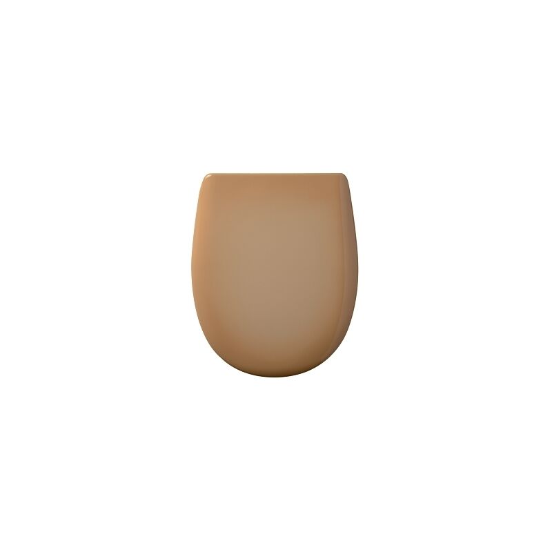Olfa - Abattant Double avec Couvercle - Effet Jaspé Beige 45x36.5 cm