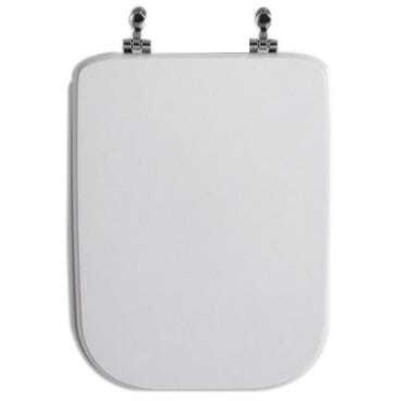 Kiamami Valentina - Siège Couvre Wc Pour Céramique Conca Ideal Standard Blanc Européen (Tendant Vers Le Gris)