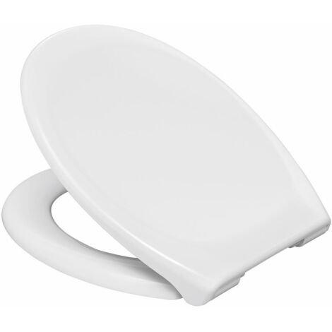 Siamp – Abattant WC adulte Stablo – Matériau résistant – Fixation rapide – Confort optimal pour salle de bain