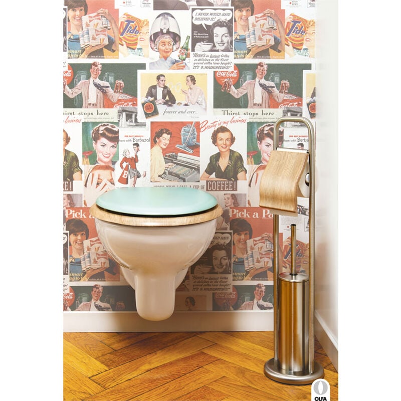 Homemaison - Abattant traditionnel olfa 'rétro pastel' Vert 47x38 cm