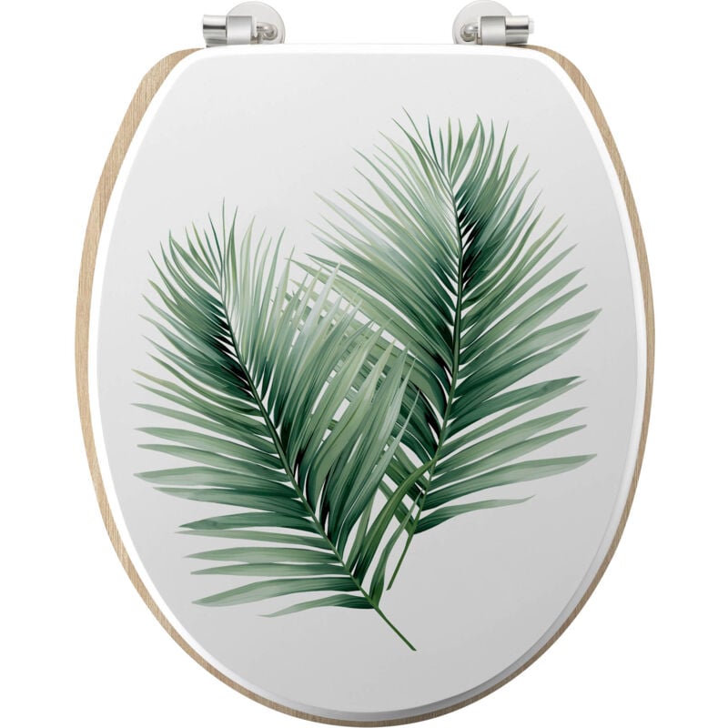 Abattant wc 37 x 46 cm charnieres metal Havane