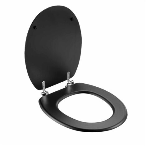 Abattant WC 37 x 46 cm Matteis Noir - MDF Uni Mat - Livraison gratuite