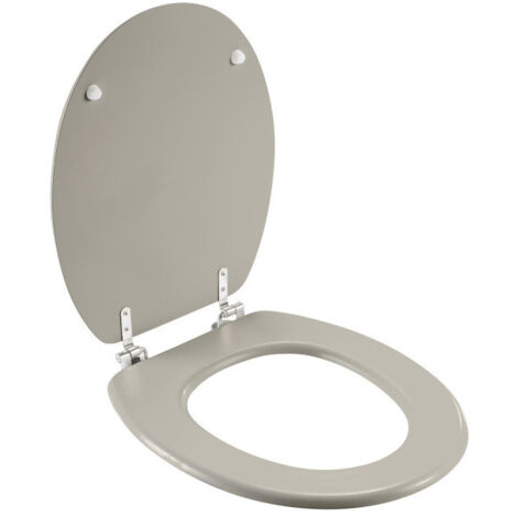 Abattant WC 37 x 46 cm Matteis Taupe - MDF Uni Mat - Livraison gratuite