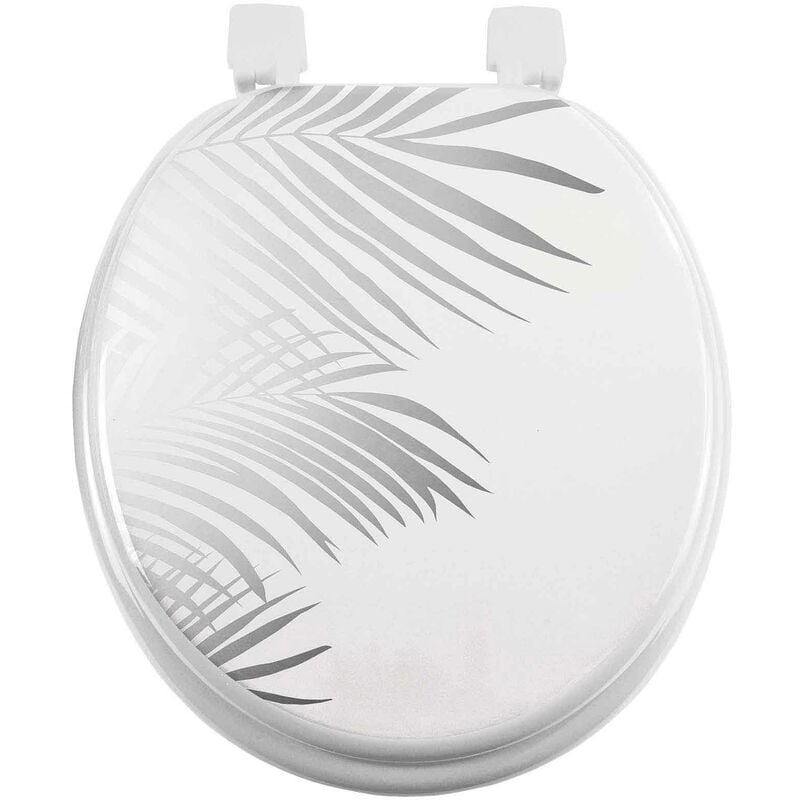 Abattant wc 37 x 47 cm Orbelle Blanc argent