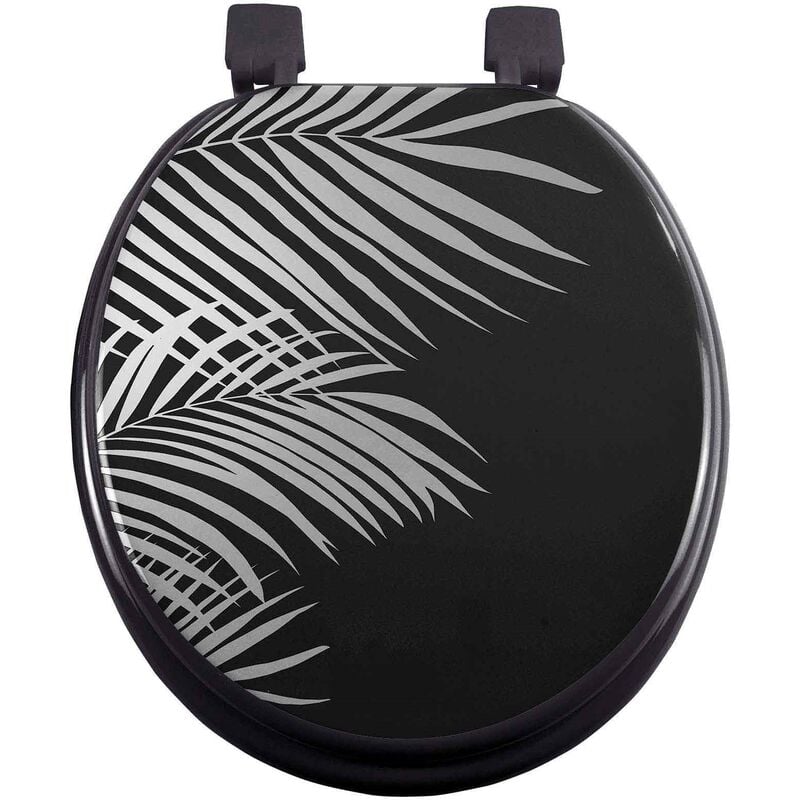 Abattant wc 37 x 47 cm Orbelle Noir argent