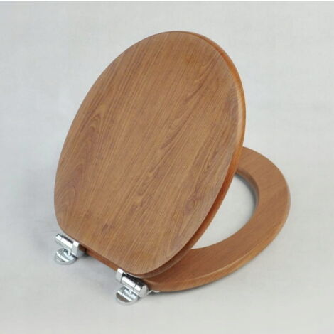 Abattant WC à fermeture amortie 37x5,5x49,5cm marron Nergis