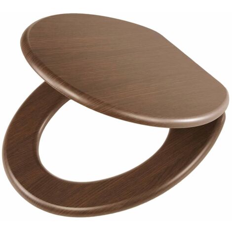 Abattant WC à fermeture en douceur Douglas Marron 251675346 Tiger - Brun