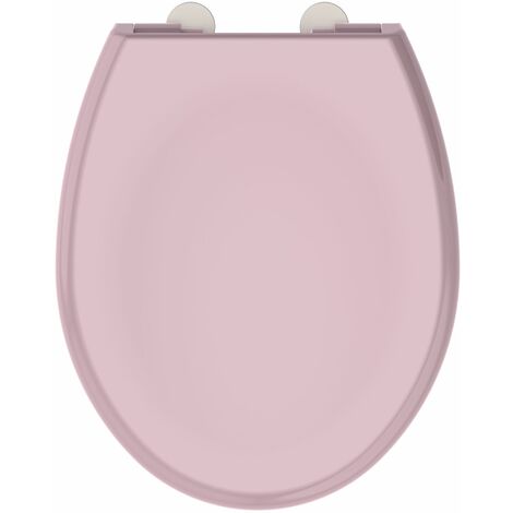 ALLIBERT Abattant de toilette a fermeture silencieuse Boreo - Rose poudré