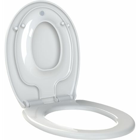 Abattant WC à  fermeture progressive et réducteur enfant amovible KIDS - Allibert - Blanc