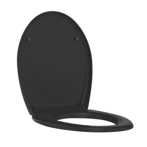Allibert- Abattant WC à fermeture progressive et déclipsable BOREO noir