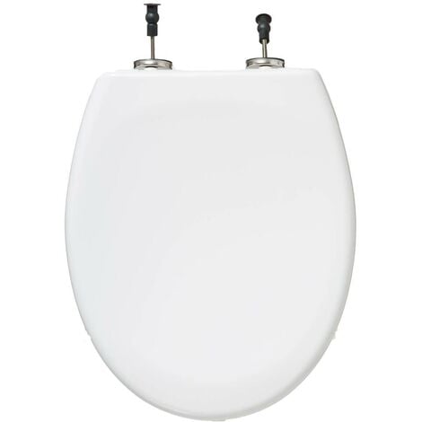 Abattant WC antibactérien blanc - 5 five simply smart - Blanc