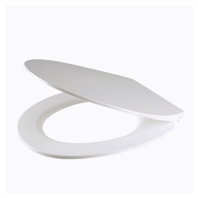 Abattant wc avec Fermeture en Douceur, Ultra-Fin Lunette de Toilette Antibactérien en Duroplast, Siège de Toilette Universelle, Dégagement Rapide et