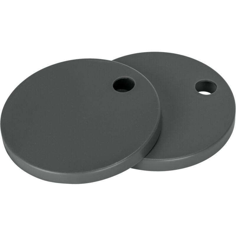 Wenko - Abattant wc avec frein de chute Galati Antibactérien, Résistant aux rayures, Installation facile, Duroplast et acier inox, 6x46 cm,