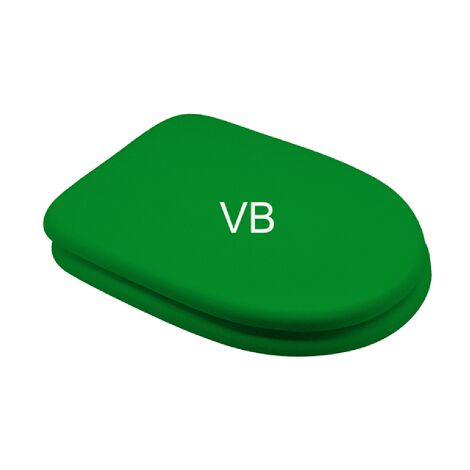 Abattant WC Bertocci vert pour WC RAK Compact 43,5 x 36 cm Abattant WC charnie're entraxe 16 cm avec abattant en bois moule' Verde Bertocci