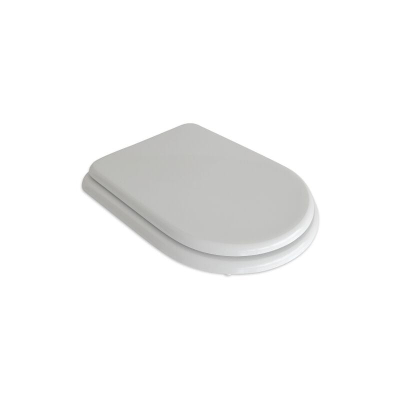 Dianhydro - Abattant wc pour wc Flaminia Relax 2/Magnolia 42,4-47,5x34 cm abattant wc en bois stabilise' moule' en polyester charnie'res re'glables