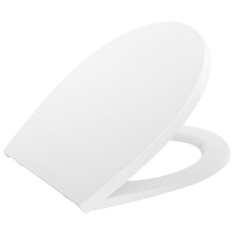 CERSANIT Abattant WC blanc de forme ovale en Polypropylène - Delfi