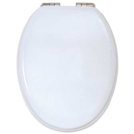 ABATTANT WC BLANC MDF FERMETURE LENTE MSV - 141479