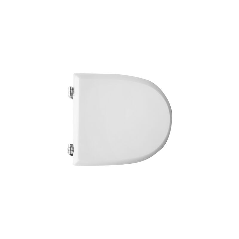 Dianhydro - Abattant wc pour wc Althea Ring blanc 40 x 35,7 cm abattant wc avec charnie'res re'glables en fonte de bois
