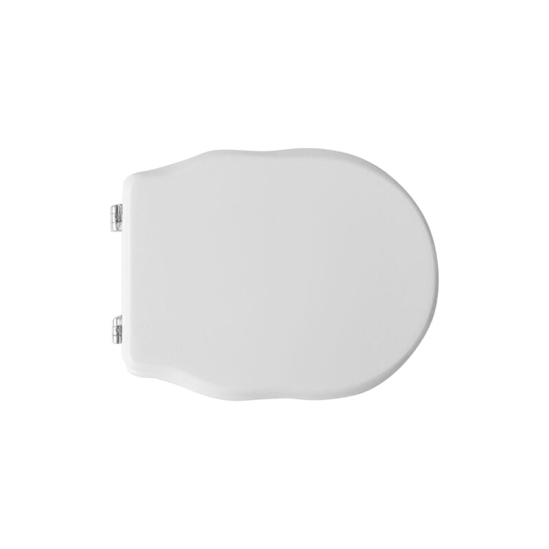 Dianhydro - Abattant wc pour wc Althea Royal 45,5-47x35,8 cm abattant wc blanc en fonte de bois en polyester avec charnie'res a' expansion re'glables