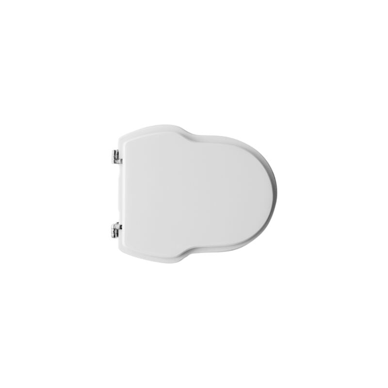 Dianhydro - Abattant wc pour vase Old Time en ce'ramique Vitruvit 41,5-46,5 x 37,5 cm abattant wc blanc avec charnie'res re'glables en fonte de bois