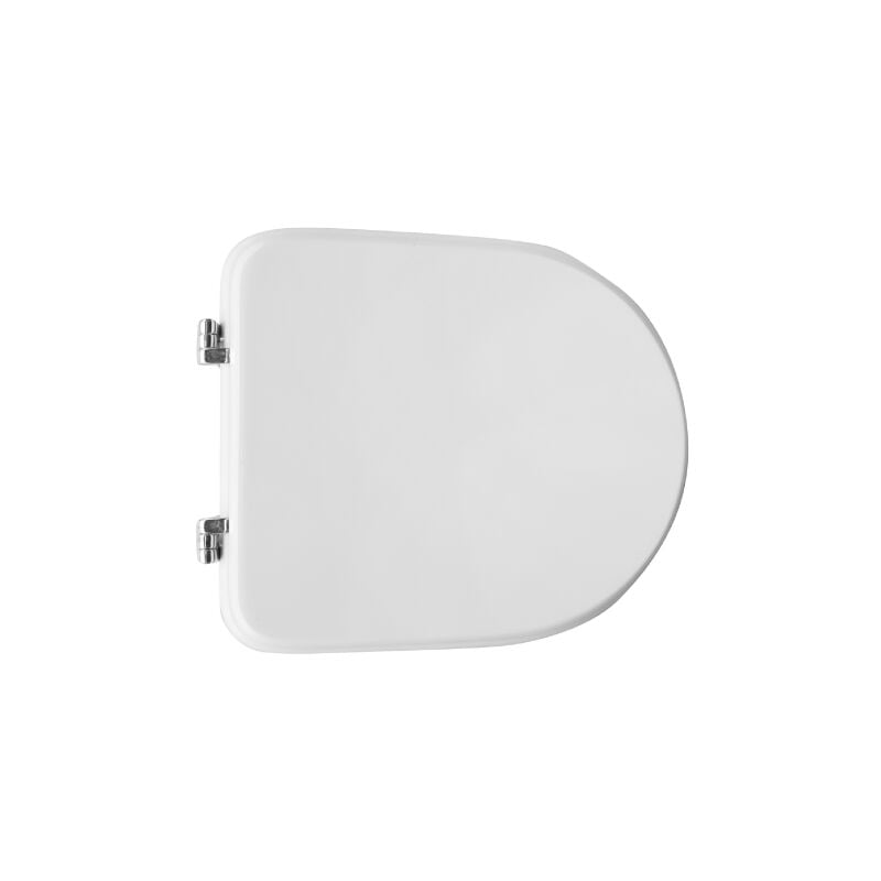 Dianhydro - Abattant wc pour vase Azzurra Mini Nuvola 35,5-37,5x35,5 cm abattant wc blanc en bois stabilise' moule' en polyester avec charnie'res