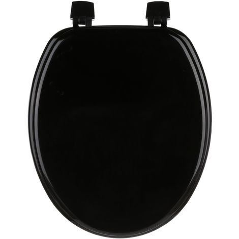 Abattant wc design kristal - noir ALLIBERT 123170