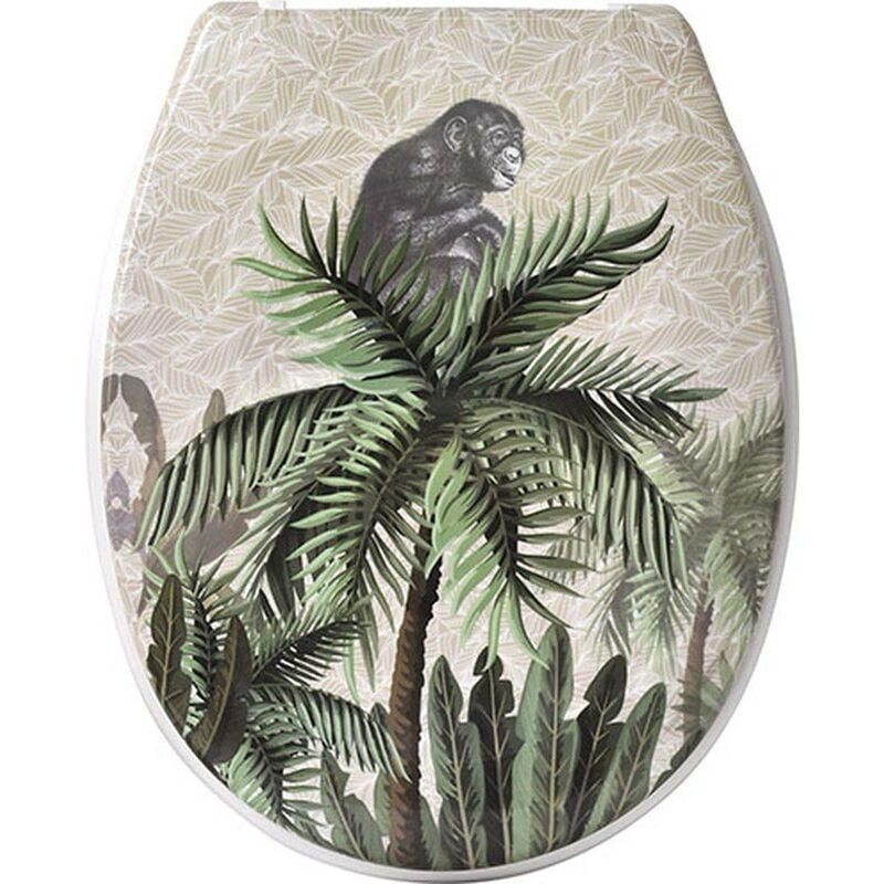 Tendance - Abattant wc thermodur 18 pouces attaches plastiques - bonobo