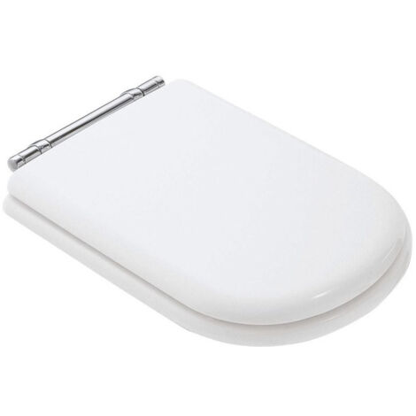 Abattant WC CALLA avec couvercle, charnières chromées, blanc IDEAL STANDARD