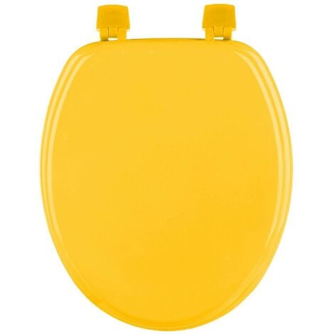 Abattant wc colorama jaune en bois laqué - 5five