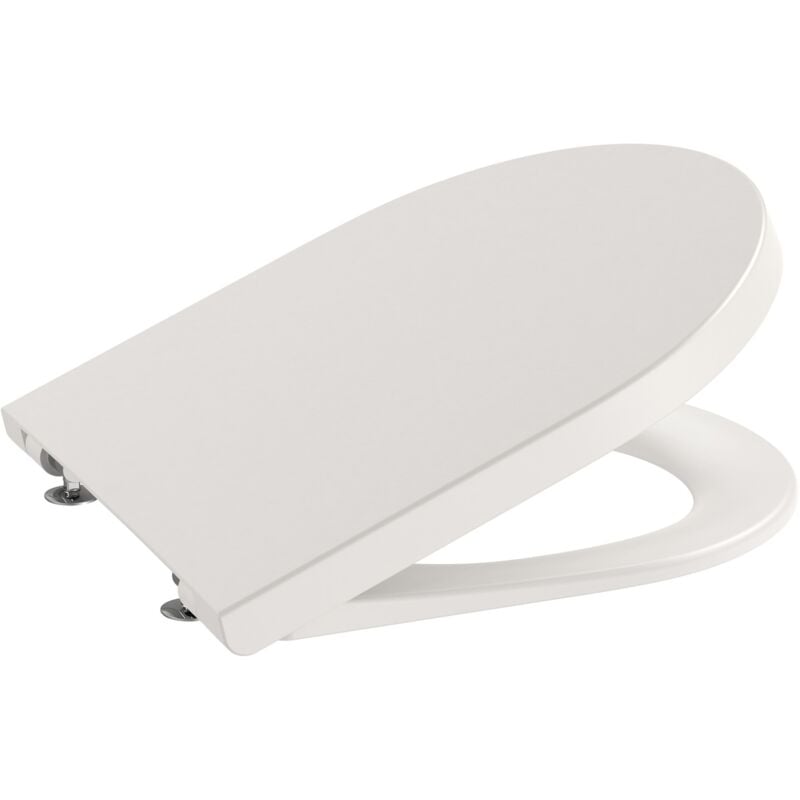 Abattant et couvercle de toilette compact round inspira Roca Couleur : Beige