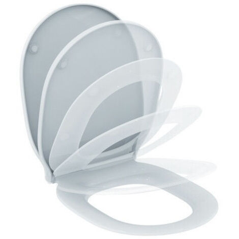 Abattant WC CONNECT AIR avec couvercle à fermeture amortie (enveloppe) blanc IDEAL STANDARD