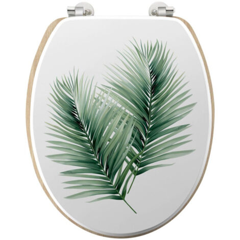 Abattant WC Déco "Havane" 46cm Blanc