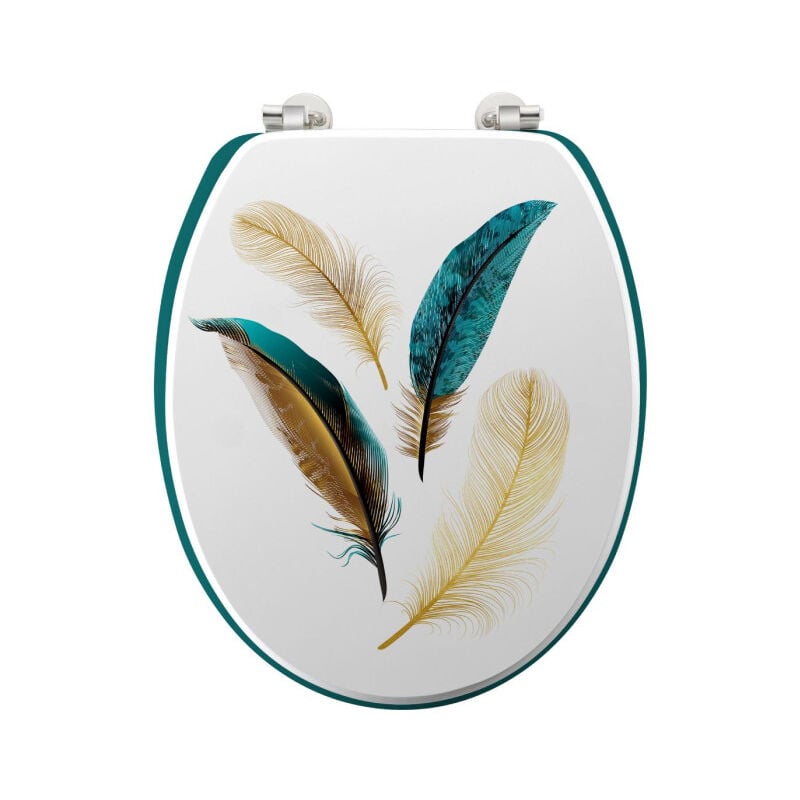 Abattant WC Déco "Plumiss" 46cm Multicolore