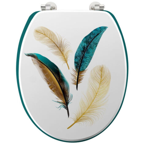Abattant WC Déco "Plumiss" 46cm Multicolore