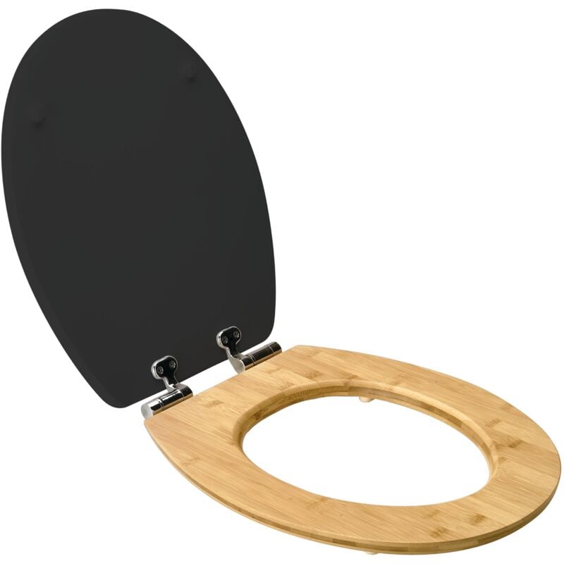 Wirquin - Abattant wc Diplomat fermeture ralentie, bambou noir 20722853, noir