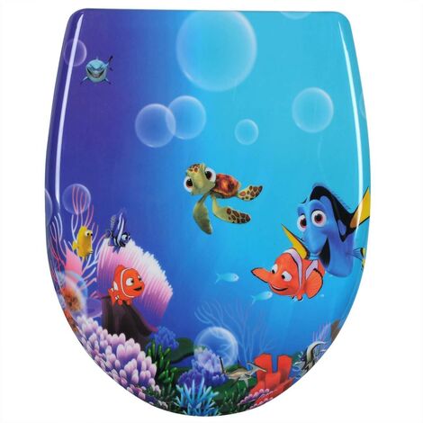 Abattant WC duroplast fast fix poisson rouge