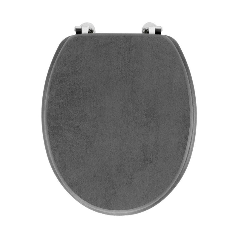 Paris Prix - Abattant wc Effet Béton 'Alium' 46cm Gris