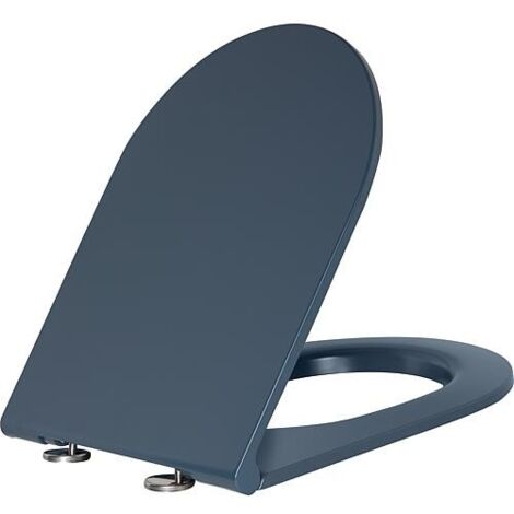 Abattant WC Elanda avec Softclose en plastique thermodurcissable, bleu royal mat