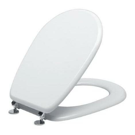 Abattant WC en bois MDF blanc pour Ideal Standard modèle Lute