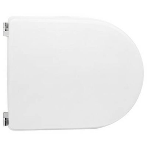 Abattant WC en bois stabilisé pour Duravit Starck 3 – Charnières réglables en laiton chromé – Vis en acier inoxydable – Dimensions ajustables 39,5-45 cm