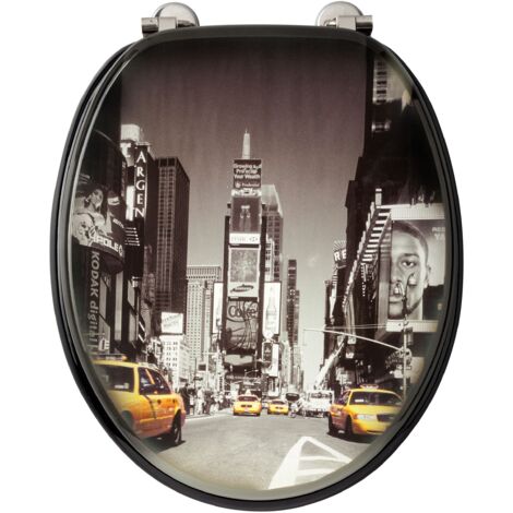 Abattant WC en MDF décor NEW YORK - Décor