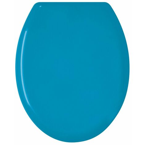 Abattant WC en thermoplastique rigide bleu vivid – Charnières en plastique – Pour salle de bain moderne – Facile à installer – Gelco Design